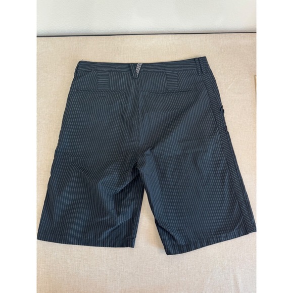 Quiksilver Mens Black Pinstripe Walk Shorts Size 36 L104230 Casual Skateboard - Picture 6 of 7